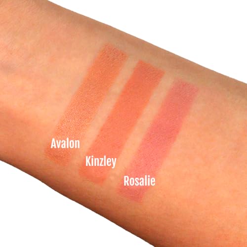 Organic Mineral Blush Rosalie - Talc-Free Pressed Powder for Natural Glow - 0.18oz