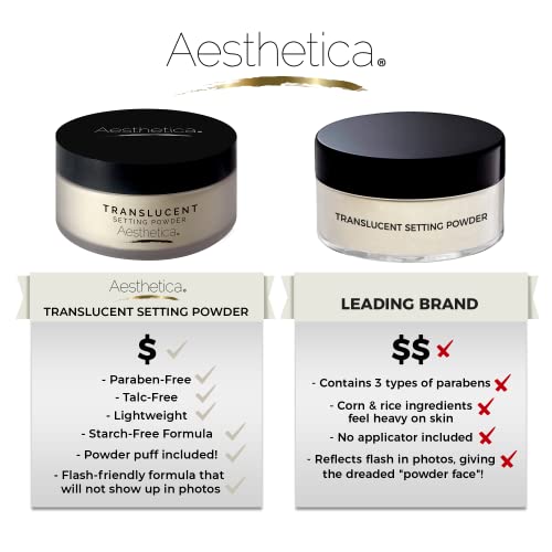 Aesthetica Banana Loose Setting Powder and Aesthetica Translucent Loose Setting Powder