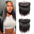 14 Inch HD Lace Frontal Closure 100% Brazilian Human Hair Silky Straight