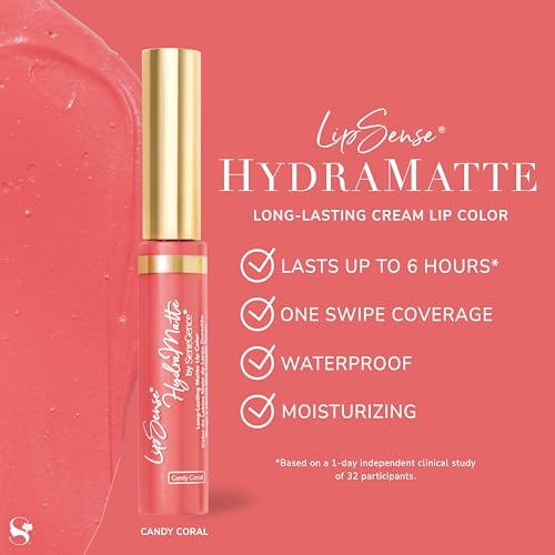 SeneGence LipSense HydraMatte Long-Lasting Liquid Lipstick ? Up to 6-Hour Wear. Waterproof. Transfer-Proof Cream-to-Matte. Hydrating. Vegan. Alcohol-Free.