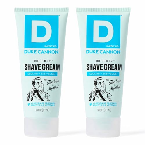 Men's Shaving Cream with Aloe Vera Shea Butter & Macadamia Oil - 6 oz 2 Pack