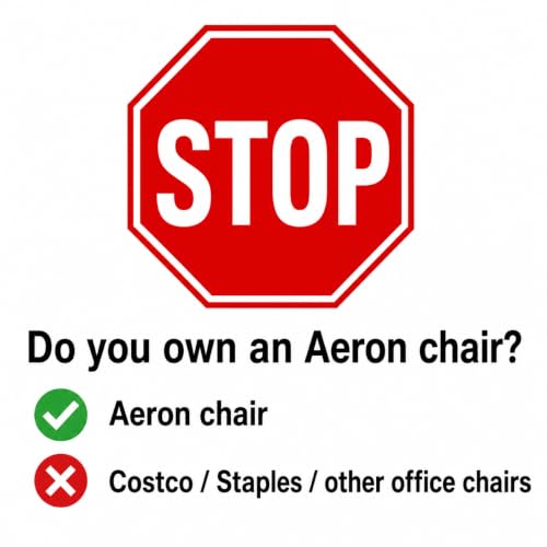 ERGOKING Adjustable Mesh Headrest for Herman Miller Aeron Chairs - Classic Black, Variation of THIS listing