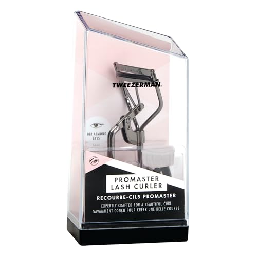 Tweezerman Pro Master Lash Curler for Almond Eyes Black - Ergonomic Design