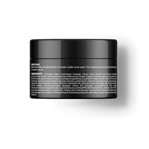 Men's Collagen Eye Cream with Hyaluronic Acid & Caffeine - Hydrating & Firming - 1.7oz