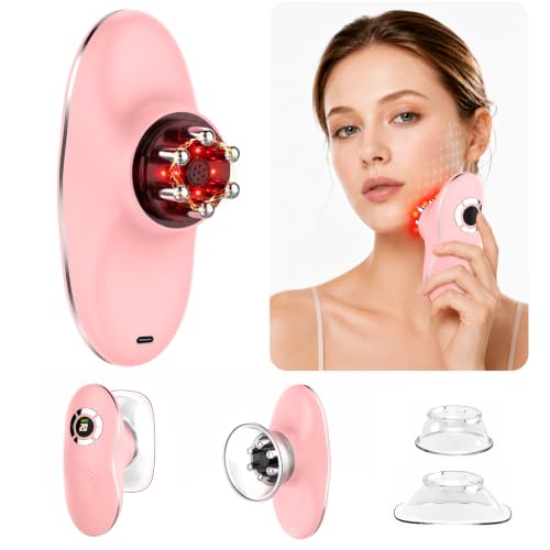 Electric Lymphatic Contour Face & Body Brush Pink for Jawline, Neck & Body
