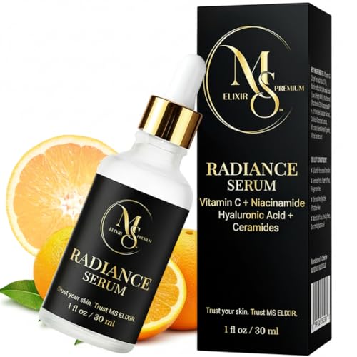 Vitamin C Serum for Face - Niacinamide Hyaluronic Acid Facial Serum - Anti Aging Serum with Ceramides - Glow for Sensitive Skin - Dark Spot Corrector Hydrating - 30 ml