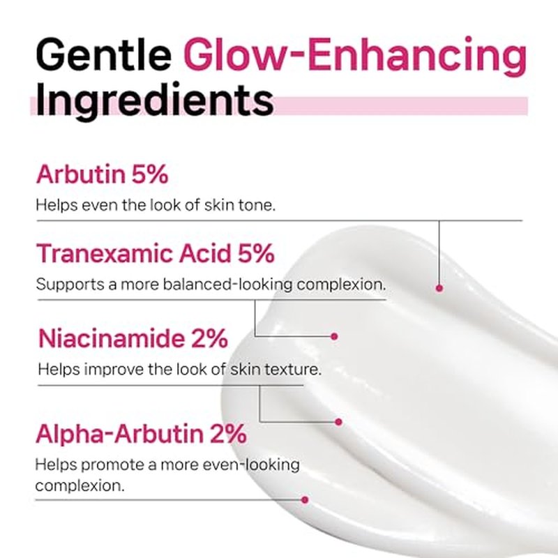 Arbutin 7% + Tranexamic Acid 5% + Niacinamide 2% Intensive Tone Care Facial Cream -Dark Spots, Freckle, Blemishes, Pigmentation, Dull & Uneven-Looking Tone w/ Alpha Arbuitn 20,000 ppm Korean Skincare