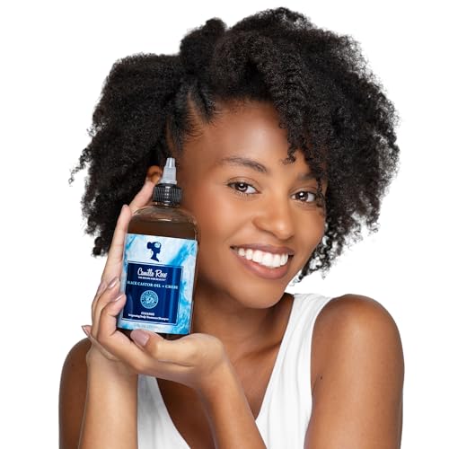 Camille Rose Shampoo, Black Castor Oil + Chebe Cleanse ? Invigorating Scalp Treatment + Frizz Control for Straight, Wavy, Coily & Curly Hair, 12 Fl Oz