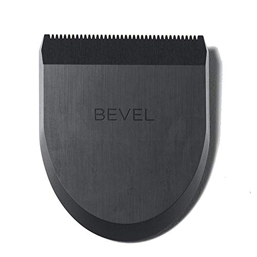 Bevel Square Trimmer Blade Attachment - Compatible with Bevel Trimmer Only, Face, Neck and Body Hair Trimmer Head - Black, 1 Count