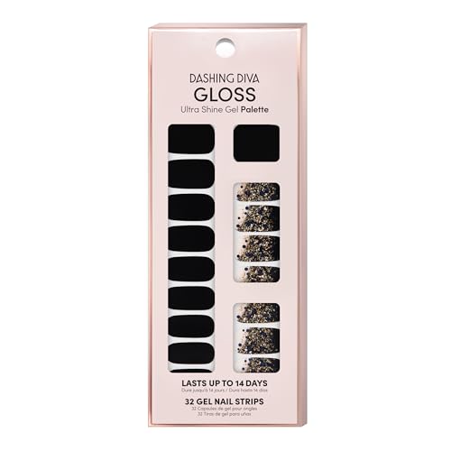 Dashing Diva Gloss Nail Strips Hollywood Lane UV Free Long Lasting Gel Finish