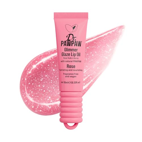 Dr. PAWPAW Glimmer Glaze Lip Oil Set – Hydrating Nude, Rose & Plum Shades
