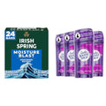 Irish Spring Bar Soap for Men, Moisture Blast, 3.7 Oz, 24 Pack & Lady Speed Stick Invisible Dry Antiperspirant Deodorant, Shower Fresh, 2.3oz, 4 Pack