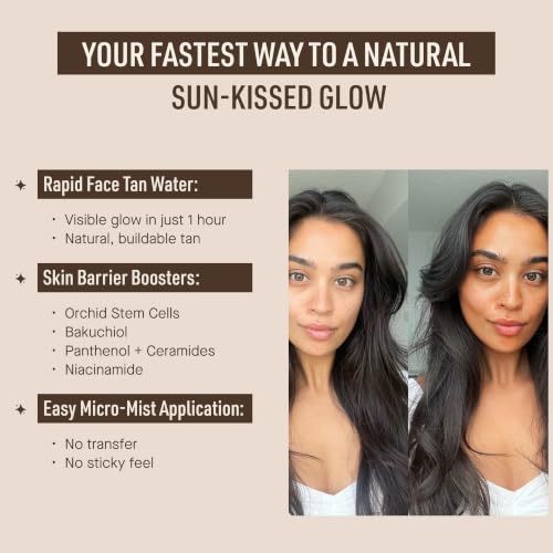 Self Tanner Face Spray - Customizable Sunless Tanning Mist for Face & Skin