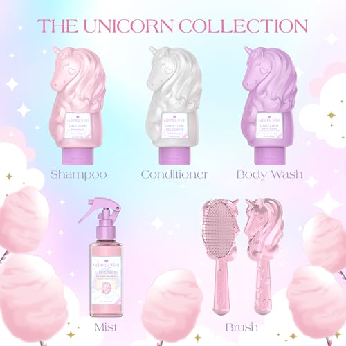 Unicorn Hair Detangler Brush for Kids & Adults - Tangle-Free, Anti-Frizz, Soft Bristles - Unicorn Hair Brush