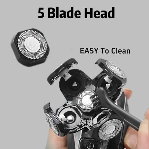 Shaver Replacement Blades Compatible with Shaver Head,5 Blades Shaver Replacement Heads Replacement Blades for Bald Men(4 pcs)