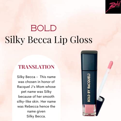 Soft Pink Lip Gloss ? Non-Sticky Shine, Hydrating & Long-Lasting Shimmer, Cruelty-Free | Silky Becca
