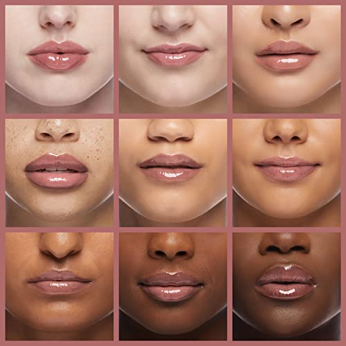 Natural Glossy Lipstick in Nude Mist - Moisturizing Lip Color, 1 Tube