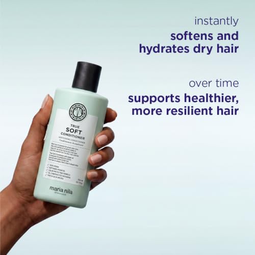 Maria Nila True Soft Conditioner 10.14 Fl Oz for Dry, Brittle, Frizzy Hair - Vegan Swedish Hair Care