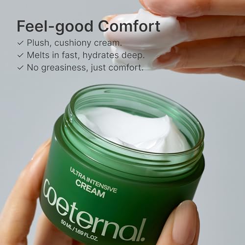 Ultra Intensive Cream, Hydrating Korean Face Moisturizer with Niacinamide, Arginine & Algae11 Extracts, Non-greasy Barrier Cream for Dry, Oily or Sensitive Skin, 50ml / 1.69 fl.oz.