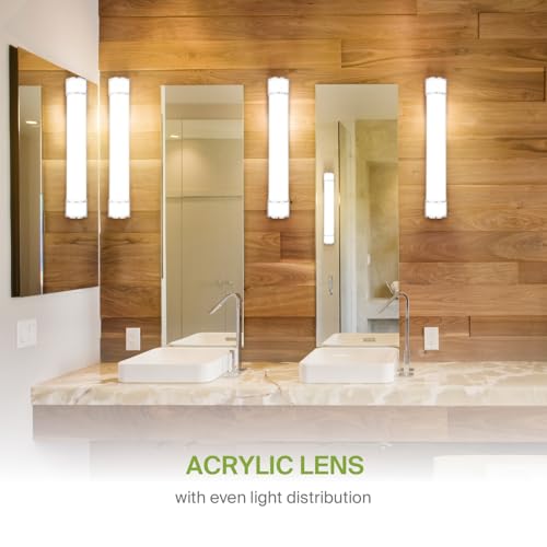 36-Inch Brushed Nickel LED Vanity Light Fixture, Dimmable 3CCT Over Mirror