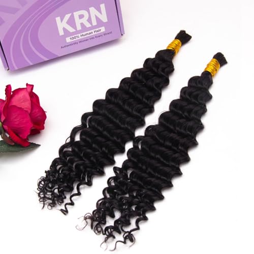Human Braiding Hair for Boho Braids 16 Inch Natural Color - 100g Pack