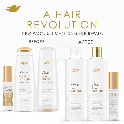 Dove Bond Repair Shampoo & Conditioner Set with 10-in-1 Hair Serum for Damaged Hair
