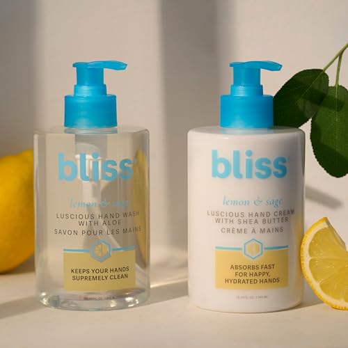 8.5 Fl Oz Hand Wash & Cream Duo - Lemon & Sage, Vegan & Moisturizing