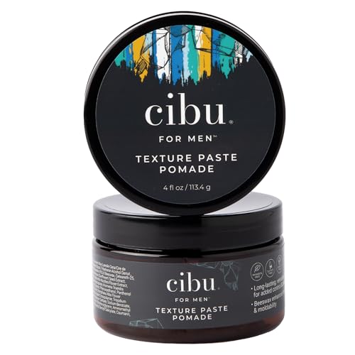 Men Texture Paste Pomade - Strong Hold & Definition - 4 oz - Messy, Sleek, Casual Styles - Variation of THIS listing