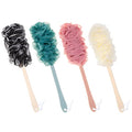 Arswin 4-Pack Back Scrubber with 18in Anti-Slip Handle, Soft Nylon Mesh Loofah Bath Brush (4 Color)