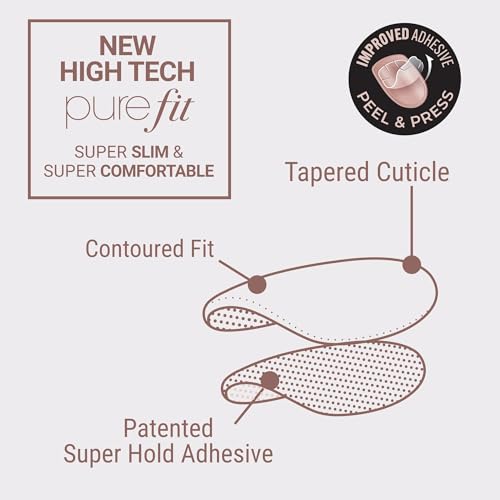 KISS Impress Color FX No Glue Mani 30 Pcs Press on Nails, Medium False Nails, Metallic Chrome & Cat Eye, Peel & Press, Hassle-Free Removal, Includes Manicure Stick, Prep Pad & File (Stay, Medium)