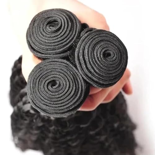 Black Water Wave Human Hair Bundles - 3 Pack 12-34 Inch Brazilian Virgin Hair