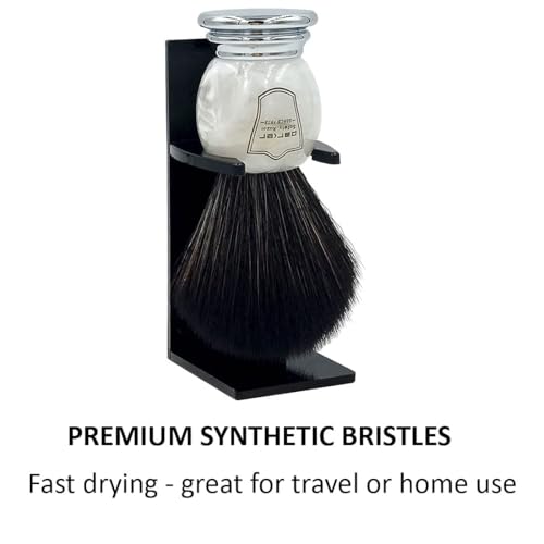 Parker Safety Razor Synthetic Shaving Brush 22mm Knot - Soft, Fast-Drying, Eco-Friendly
