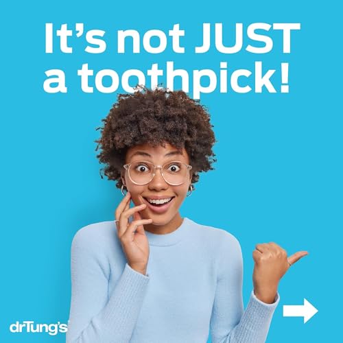 DrTung's Dental Sticks for Teeth & Gums - Thin, 100 Count Pack of 6