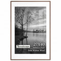USA-Sourced Walnut Wood Picture Frame 27x40 - Solid Wall & Tabletop Display