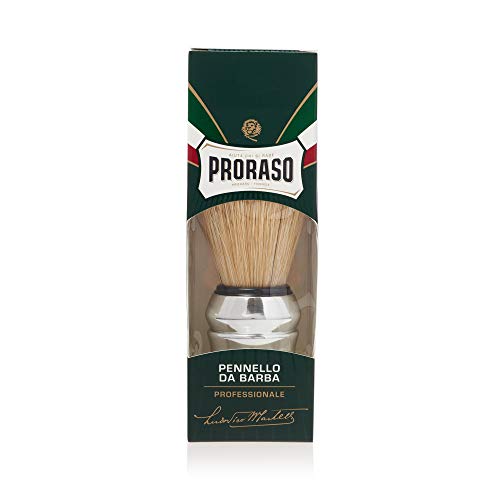 Proraso Shaving Soap in a Bowl, Sensitive Skin + Professional Shaving Brush