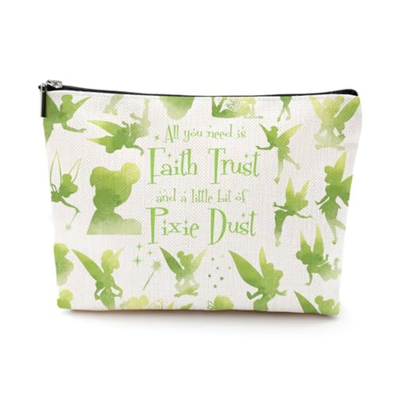 LONGXIN Bell Cosmetic Make up Bag Fairytale Fans Gift Bell Merchandise Makeup Zipper Pouch Bag