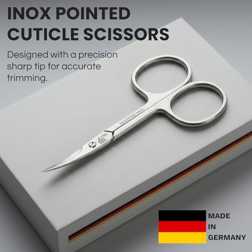 German Handmade Stainless Steel Cuticle Scissors - Professional Nail Care Tool