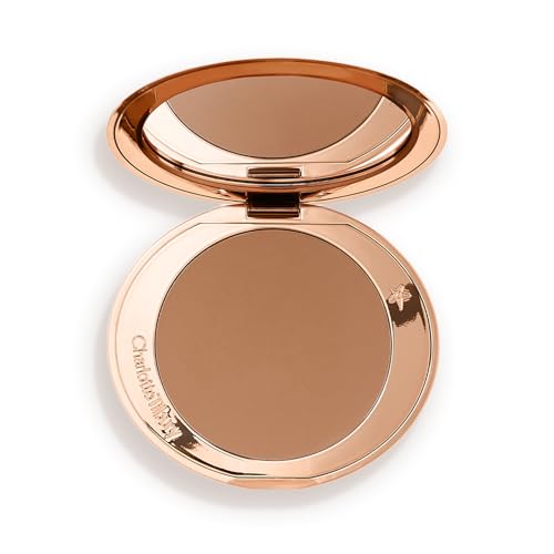 Charlotte Tilbury Airbrush Matte Bronzer Medium - Refillable Powder with Hyaluronic Acid