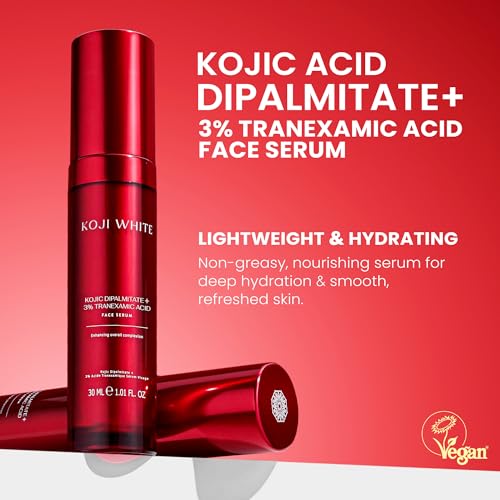 Hydrating Face Serum for Uneven Skin - Kojic, Tranexamic & Niacinamide - Vegan & Fragrance-Free - 1 Fl Oz