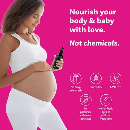 Pregnancy Belly Oil for Stretch Marks & Skin Hydration - Organic Maternity Skincare, 95ml