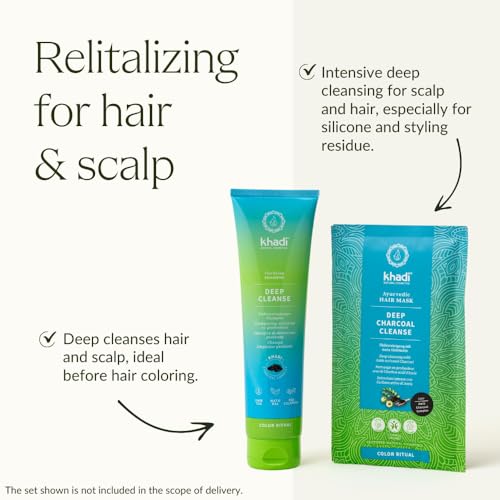 Deep Clarifying Ayurvedic Shampoo with Activated Charcoal - Natural & Silicone-Free - 5 fl oz