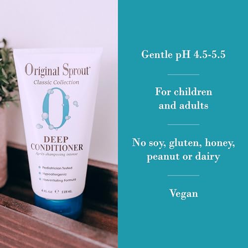 Original Sprout Deep Conditioner for All Hair Types, Vegan Conditioner, 12 oz. Bottle