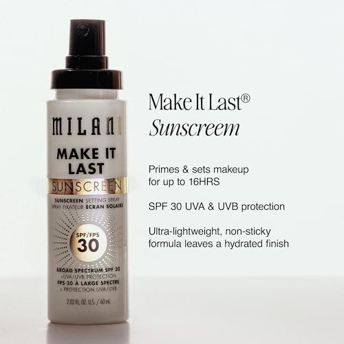 Milani Sunscreen Setting Spray SPF 30 2-Pack - Makeup & Face Protection