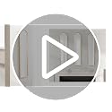 Slim Gold Arched Wall Mirror - 8x38 Inch Tall Entryway Bedroom Decor