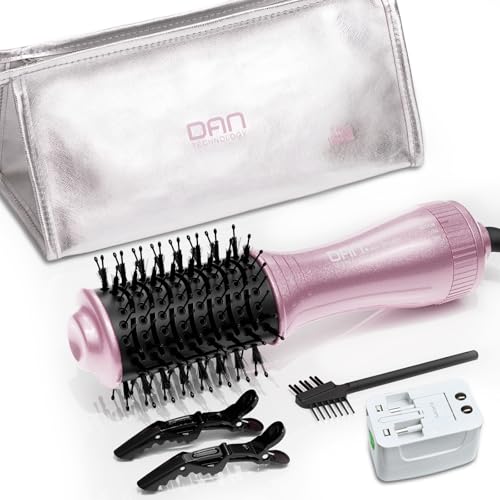 2-Inch Dual Voltage Hair Dryer Brush - Travel Hot Air Styling Tool