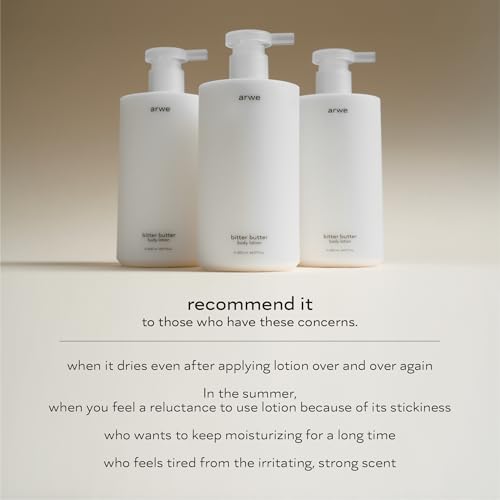 Bitter Butter Ceramide Body Lotion, 13.5 fl oz (400 ml), Naturally Derived, Body Cream, 24 Hours Moisturizing, Sensitive Skin Soothing Care, Perfume Scent, Large Capacity Milk Lotion