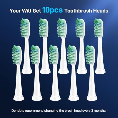 Electric Toothbrush Replacement Heads for Tao Clean - 10 Pack