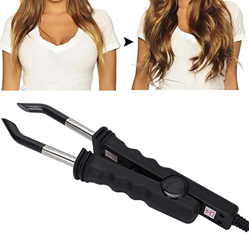 Professional Hair Extension Connector Iron with Adjustable Temperature & 360° Cord