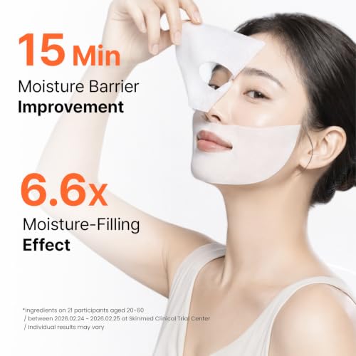 Skin Barrier Booster Mask Set - Hydrating Cica PDRN Sheet Masks 5 Pack