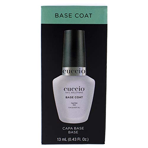 Cuccio Colour Nail Polish - Base Layer for Longer Wearing Polish - Prevents Chipping and Flaking - For Manicures And Pedicures - Nourishes Nails for Optimal Health - Base Coat - 0.43 Oz